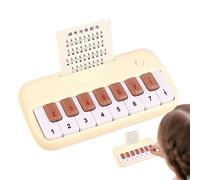 Mini tableau de musique portable sécurisé en ABS de petit piano de poche | Clavier de piano de poche miniature pour enfants pour clavier électrique