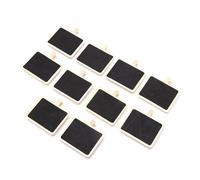 Mini tableau noir de craie, Mini panneaux de tableau, 10 pièces, panneau à clips rectangulaire en bois for messages, étiquettes de mémos