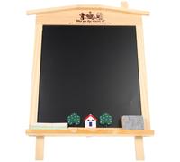 Mini Tableau Noir en Bois Tombstone, à Poser ou Suspendre | Écriture Facile et Nettoyage Rapide, Signalétique pour Chiffres, Format de Table Compact, Usage Bureau