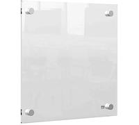 Nobo - Mini Tableau Transparent Effaçable en Acrylique pour Bureau, Facile à Effacer, 300 x 300 mm, Feutre Marqueur et Fixations Murales Inclus, 1915619