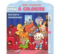 Mini Tableaux cosy à colorier - Instants gourmands (avec stylo gel)