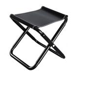 Mini tabouret de camping pliable portable avec poche, mini tabouret léger pour le métro et les files d'attente (noir M)