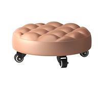 Mini Tabouret Roulant Bas avec Roues, Tabouret Roulant Court avec Roues Lourdes pour Garage, Jardinage, Maison, fête Quotidienne, Salon de manucure, Spa, pédicure, s Gold