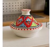 Mini Tajine Ethnique Porte Épices en Céramique Terre cuite Tunisienne - Élégance Artisanale pour la Cuisine Diam. 13 Cm 1507251402 Maroc Tunisie Ethnique du Monde