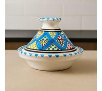 Mini Tajine Ethnique Porte Épices en Céramique Terre cuite Tunisienne - Élégance Artisanale pour la Cuisine Diam. 13 Cm 1507251401 Maroc Tunisie Ethnique du Monde