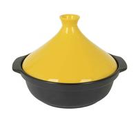 Mini-tajine marocain en céramique, petit format - idéal for cuisiner, braiser et comme mijoteuse sur la cuisinière, vert(Jaune,S)