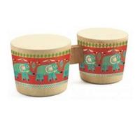 Mini tambours Djeco - Bongo Animaux - Animambo Marron G
