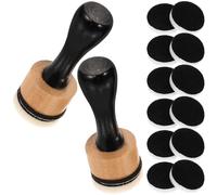 Mini Tampon Encreur Rond Blanc Tl012-3 pour Mélange d'encre Distress Oxide
