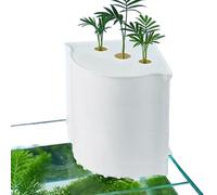Mini Tank Purifier, Undergravel Filtration Unit System, 300g Bio Cleaning with Media, High Efficiency Aquarium Water Cleaning Device, Filtration Unit with Corner Style, Tank Cleaner for Shrimp Habitat