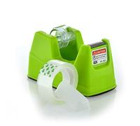 Mini Tape - Distributeur de ruban adhésif de bureau - Mini- REF.0521-M-V - lourd, haute qualité et adapté pour 33 m. by Office Box (vert)