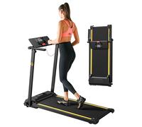 Mini Tapis De Course Pliable Urevo Urtm006, Vitesse Maximale 1-10 Km/H, Surface De Marche 105 X 40 Cm, Charge Maximale 100 Kg, 12 Programmes Hiit Intégrés