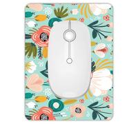 Mini tapis de souris portable 15,2 x 20,3 cm, base en caoutchouc épais antidérapant, mignon, tapis de souris carré imperméable pour souris sans fil, mini ordinateurs portables, voyage, maison, bureau