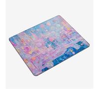 Mini Tapis Souris 30x25cm, Tapis de Souris Lilas sous Main Bureau Abstrait Mousepad, Surface Lisse et Base en Caoutchouc antidérapante Mouse Pad, avec Bord Cousu Gaming Accessoire, Cadeaux S0-356