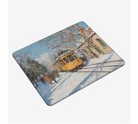 Mini Tapis Souris 40x30cm, Tapis de Souris Hiver sous Main Bureau Former Mousepad, Surface Lisse et Base en Caoutchouc antidérapante Mouse Pad, avec Bord Cousu Gaming Accessoire, Cadeaux S0-350