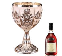 Mini tasse à calice, mini verre à calice | Tasse de proxénète élégante en de Zinc, motif de en relief rétro de 30ml - Ornements rétro pour mariage au Bar à domicile, cadeau de gobelet, petite tasse à