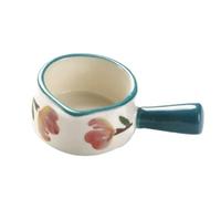 Mini tasse à lait avec anse, 50 ml, en céramique, compatible micro-ondes, lave-vaisselle, design émaillé, petit pot à lait(Dark green 1)