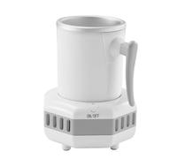 Mini Tasse De Refroidissement De Boissons, Refroidisseur D'été Portable, Refroidissement Instantané For Le Bureau À Domicile, Dissipation Thermique Double Face, Corps Tasse En Aluminium(White)