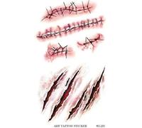 Mini Tatouages éphémères cicatrice et plaie ouverte Tattoo Halloween