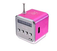 Mini Td-v26 Digital Fm Radio Haut-Parleur Portable Fm Rcepteur Avec Lcd Stro Haut-Parleur Support Micro Tf Carte A2 Rose Odipie