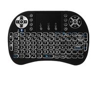 Mini télécommande 2,4 G pour clavier sans fil i8 Air Mouse, pour Google Android TV Box X92 Z4 T96 PC PS3 Gamepad (Noir)