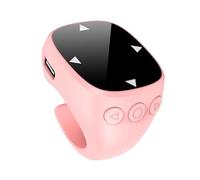 Mini télécommande de téléphone portable compatible Bluetooth, tourne-page e-book pour TIK-Tok et autres applications avec anneau de défilement pour Android et App-le (rose)