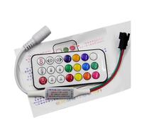 Mini télécommande infrarouge 3 boutons 14 boutons 21 boutons, adaptée au contrôleur de bande WS2811 WS2812B WS2813 APA102(21key,WS2812B IC)