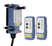 Mini Télécommande sans fil pour pont roulant grue pour industriel 4 canaux boutons 220V électrique Treuil Remorque à benne basculante radio 2 émetteurs et récepteur Saga-L6