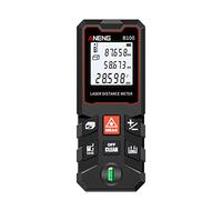 Mini télémètre numérique LCD 100 m avec niveau à bulle - Distance / surface / volume / outil de mesure Pythagoréen pour changer le stockage des données