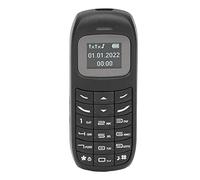 Mini Téléphone Bluetooth, Téléphone combiné Bluetooth, Double Carte SIM Double Veille, Mini Téléphone Portable 2G pour Personnes âgées, étudiants (Noir)