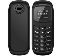 MiRUSI GSM Bluetooth Mini Téléphones Mobiles Combiné Bluetooth Téléphone Écouteur Dialer Support Nano Carte SIM BM70 (Noir)