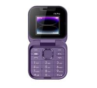 Mini téléphone portable à rabat avec radio FM, voix magique, liste noire, cadran rapide, vibration, 2 cartes SIM, petit écran pliable