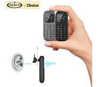 Mini téléphone Portable débloqué, écouteurs Bluetooth, changeur de voix, numéroteur, enregistrement d'appel automatique, voix magique, Portable, bon marché noir