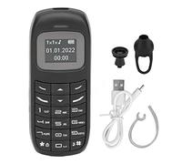 Mini téléphone Portable Senior, Plus Petit Mini téléphone Portable Dual-SIM déverrouillé étudiant téléphone Portable à Touches sans contrat pour Les Personnes âgées, Les étudiants (Noir)