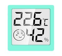 Mini température d'humidité - Moniteur de climat intérieur de l'hygromètre du thermomètre numérique, écran LCD transparent | Compteur électronique compact avec capteur rapide pour le congélateur