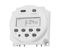 Mini Temporisateur Hebdomadaire Programmable 12V DC avec Écran LCD Numérique, Relais Étanche IP67 Blanc pour Contrôle et Programmation Facile