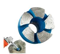 Mini tête de meulage plate durable de 2,5 cm, outil diamant de précision pour meuleuse d'angle, mini meuleuse plate pour polissage et meulage, béton et métal (1 pièce + tige de 6 cm)