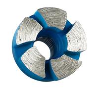 Mini tête de meulage plate durable de 2,5 cm pour meuleuse d'angle, outil pour nettoyage du fond, aplatissement, ébavurage et 1 pièce VGy835 (bleu, 2,5 cm)