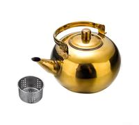 Mini théière fonctionnelle en acier inoxydable avec panier filtrant interne, convient pour les besoins de volume de 1 l, 1,5 l et 2 l (2 L)