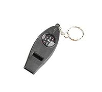 Mini ThermomèTre De Poche Sifflet Multi-Usage Boussole Loupe Porte-CléS Outil Pratique De Survie d'urgence pour L'ExtéRieur