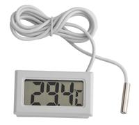 Mini thermomètre électronique,sonde étanche,écran LCD, blanc