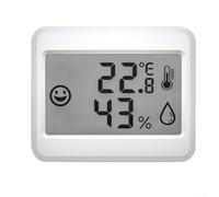 Mini thermomètre et hygromètre électronique pour la surveillance de la température intérieure et de l'humidité, avec design compact avec dos magnétique et support pliable