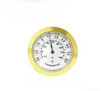 Mini thermomètre hygromètre intégré, capteur numérique, moniteur de température et d'humidité précis pour maison, bureau, serre, laboratoire, doré, 37 mm (thermomètre Gold37)