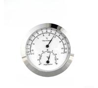 Mini thermomètre hygromètre numérique pour chambre à domicile - Compteur d'humidité précis avec écran LCD - Doré 37 mm (Argent43)