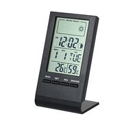Mini thermomètre numérique d'intérieur - Hygromètre d'intérieur - Thermomètre - Humidimètre - Instrument de mesure - Réveil - Hygromètre avec affichage pour max