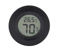 Mini thermomètre numérique hygromètre forme ronde température humidité mètre for animal de compagnie intérieur extérieur(D)