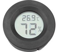 Mini thermomètre numérique LCD Hygromètre rond Humidimètre de température pour reptiles