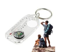 Mini thermomètre portable - Porte-clés pour l'extérieur, la randonnée, le trekking, le camping, la mesure de précision de la température, intégré, maniable - Aventure de survie, voyage, nature