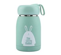Mini Thermos, Bouteille D'eau Isolée Sous Vide Pour Enfants, En Acier Inoxydable, Motif De Lapin Mignon, Tasse Sous Vide, Tasse Thermos, Bouteille D'eau(Vert)