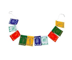 Mini Tibetan Prayer Flags - Traditional Handmade 5 Colors, Tibetans Prayers Affirmation | Suitable for Family Friends Children Boy Girl Colleagues Birthday Festival Home Garden Outdoor Balcony Indoor