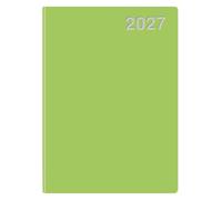 Mini-Timer grün 2027: Kleiner flexibler Taschenkalender im Format 7,5 x 11 cm.
